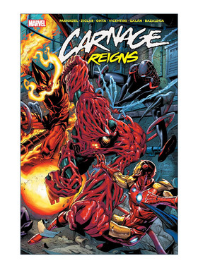 英文原版 Carnage Reigns 屠杀统治阿尔法 漫威漫画 蜘蛛侠 迈尔斯·莫拉莱斯 毒液 Alex Paknadel 英文版 进口英语原版书籍