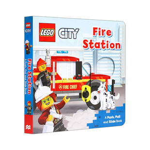 乐高城市之消防站 机关操作书 LEGO City Fire Station 英文原版儿童绘本 进口英语书籍