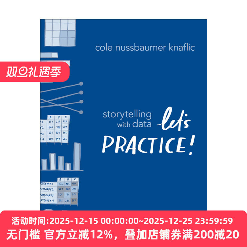 英文原版 Storytelling With Data Let‘S Practice 用数据讲故事 专业图表实训教程 英文版 进口英语原版书籍