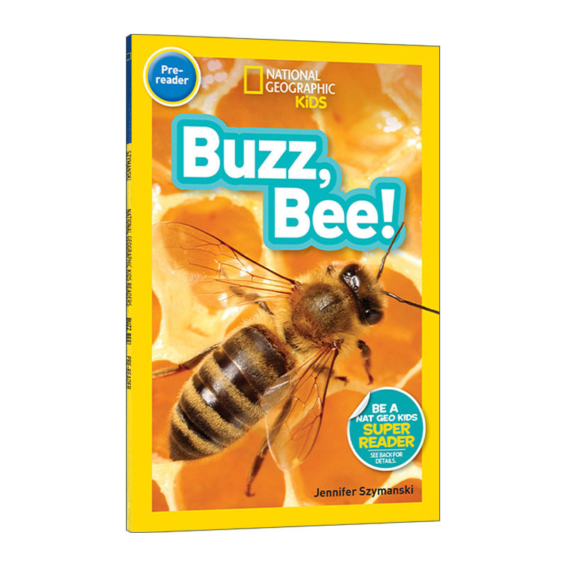 readers pre-reader buzz bee 国家地理儿童分级读物预备级 蜜蜂 英文