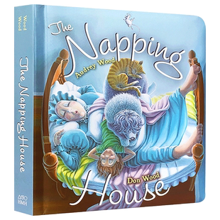 打瞌睡的房子 英文原版绘本 The Napping House 儿童英语启蒙纸板书 廖彩杏吴敏兰书单 英文版进口原版书籍