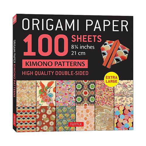 英文原版 Origami Paper 100 sheets Japanese Kimono 8 1/4