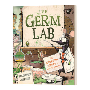 细菌实验室 致命疾病 儿童科普绘本 Germ 进口英语书籍 英文原版 Lab 精装 The 可怕故事
