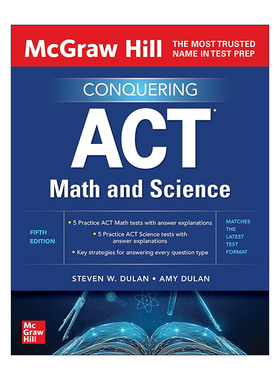英文原版 Conquering ACT Math and Science 征服美国高考数学与科学 第5版 英文版 进口英语原版书籍