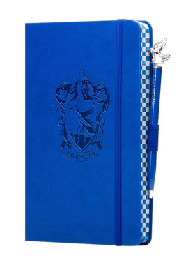 英文原版 Harry Potter Ravenclaw Classic Softcover Journal with Pen 哈利波特 拉文克劳学院 皮革笔记本 带学院徽章笔 英文版