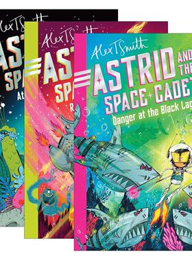 英文原版 Astrid and the Space Cadets 阿斯特丽德和太空学员系列3册 儿童动作冒险章节桥梁书 英文版 进口英语原版书籍