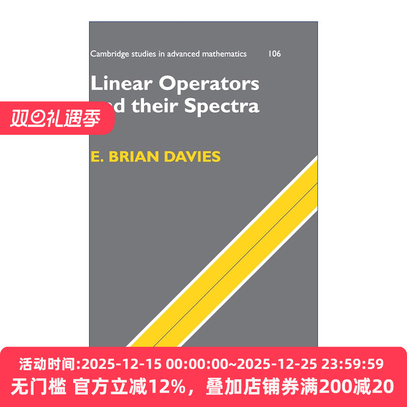 英文原版 Linear Operators and their Spectra 线性算子及其谱 剑桥高等数学研究系列 精装 英文版 进口英语原版书籍