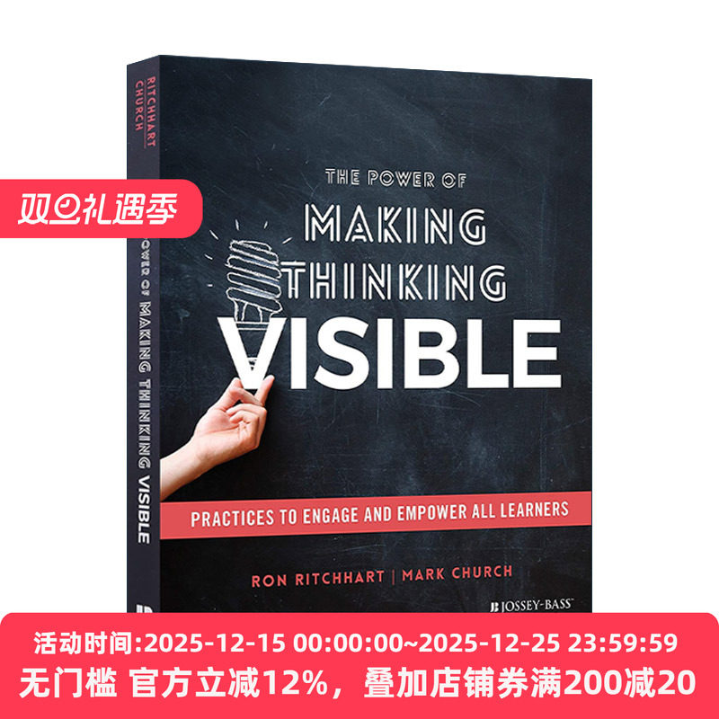 英文原版 The Power of Making Thinking Visible 让思维可视化的力量 哈佛大学研究员Ron Ritchhart 英文版 进口英语原版书籍