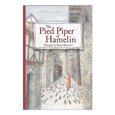 英文原版 The Pied Piper of Hamelin 哈梅林的吹笛人 花衣魔笛手 经典童话故事改编插图版 英文版 进口英语原版书籍