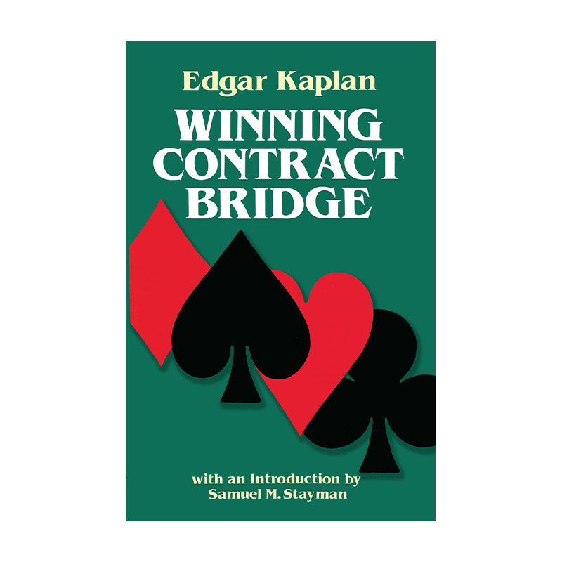 英文原版 Winning Contract Bridge 定约桥牌获胜指南 基础到高手二合一 桥牌名人堂 世界冠军Edgar Kaplan 进口英语原版书籍
