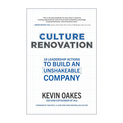 英文原版 Culture Renovation 文化革新 打造不可撼动企业的18项领导行动 精装 英文版 进口英语原版书籍