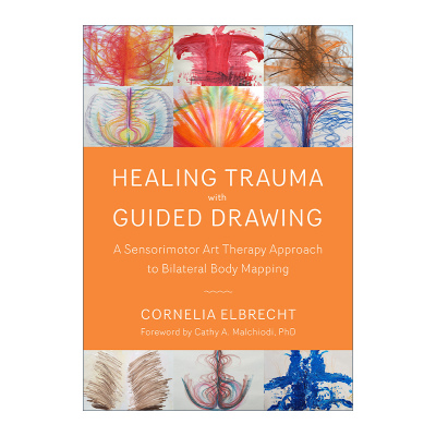 英文原版 Healing Trauma W/ Guided Draw 引导绘画治疗创伤 艺术疗法 PTSD创伤后应激障碍 心理学 Cornelia Elbrecht 进口书籍