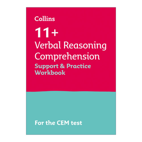 英文原版 Collins11+ Verbal Reasoning Comprehension Support 柯林斯英国小升初阅读理解练习册 针对CEM测试 英文版 进口英语书