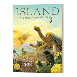 精装 英文原版 儿童科普绘本 一座岛 Chin Island 凯迪克奖作者Jason 进口英语书籍 600万年