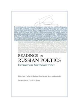 英文原版 Readings in Russian Poetics 俄罗斯诗学读本 形式主义与结构主义观点 Ladislav Matejka 英文版 进口英语原版书籍