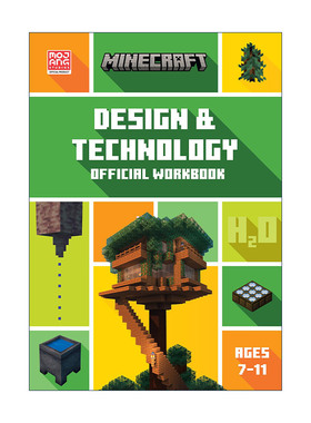 英文原版 Minecraft Education STEM Design and Technology Official Workbook 我的世界英国小学设计与技术练习册7-11岁