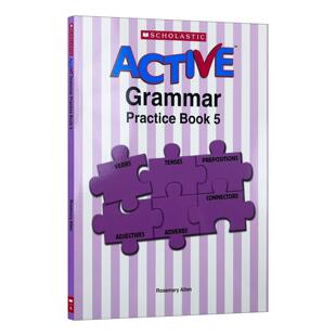 Practice Book 进口英语原版 Active 书籍 英文版 Grammar 学乐活跃英语语法练习册5 英文原版