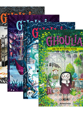 怪诞庄园的柯莉亚系列4册 Ghoulia 精装 Barbara Cantini 英文原版儿童文学章节书 进口英语书籍
