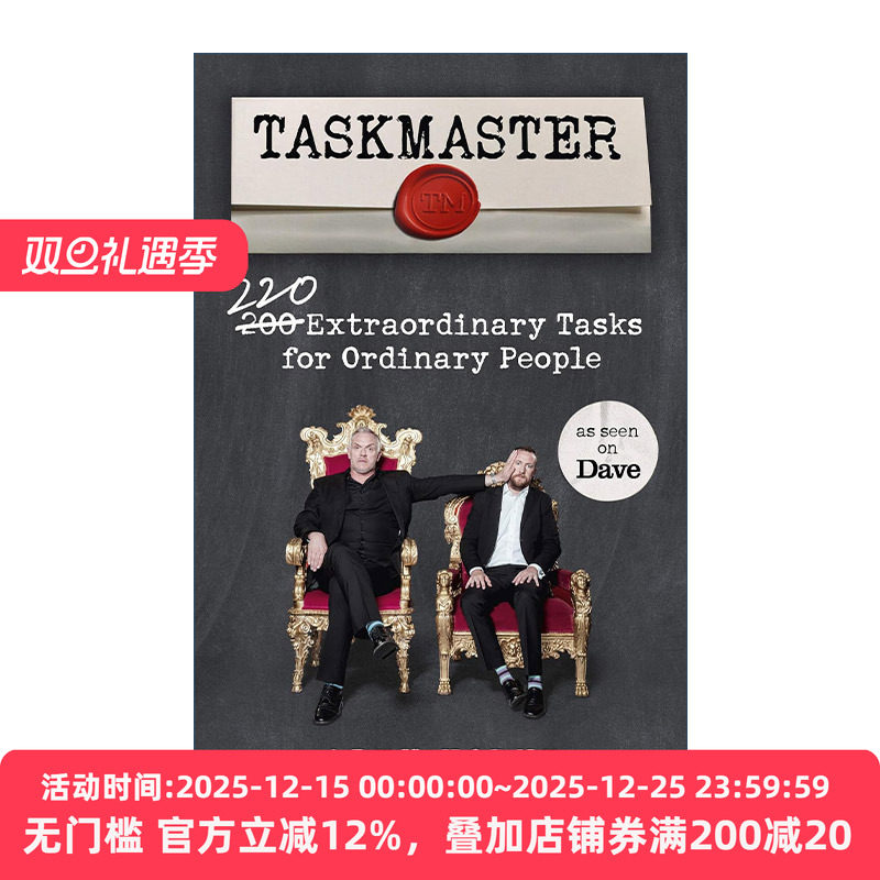 英文原版 Taskmaster 英国综艺Taskmaster周边书 220个绝佳任务 英文版 进口英语原版书籍
