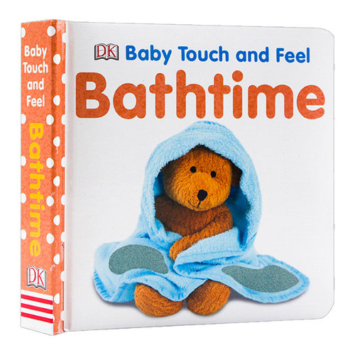 Baby Touch and Feel Bathtime英文原版 DK幼儿英语启蒙触摸纸板书 洗澡时间  亲子互动益智早教图画书 英文版进口原版书籍