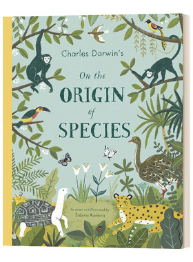 达尔文与物种起源 精装 Charles Darwin's on the Origin of Species 英文原版儿童绘本 Sabina Radeva 进口英语书籍