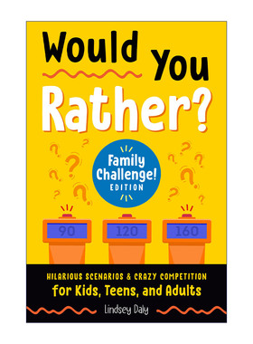 英文原版 Would You Rather Family Challenge Edition 你愿意吗 家庭挑战版 儿童游戏活动书 Lindsey Daly 英文版 进口英语书籍