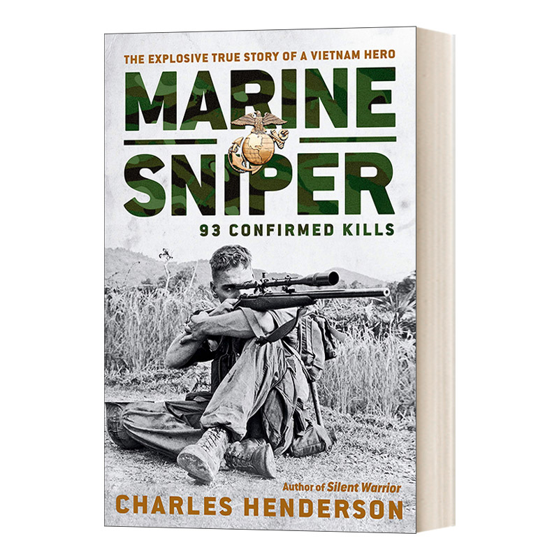 英文原版 Marine Sniper 海陆狙击手 93人确认击杀 卡洛斯哈斯考克传记 Charles Henderson 英文版 进口英语原版书籍