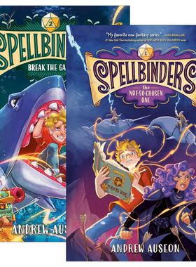 英文原版 Spellbinders 咒语系列1-2册 儿童奇幻冒险小说 Andrew Auseon 英文版 进口英语原版书籍