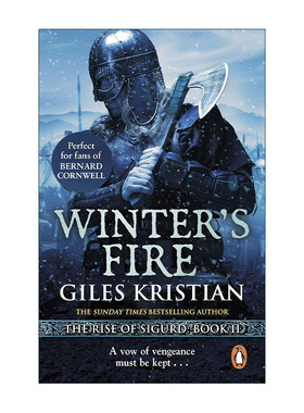英文原版 Winter's Fire 西格德的崛起2 冬之火焰 Giles Kristian畅销维京系列历史小说 英文版 进口英语原版书籍