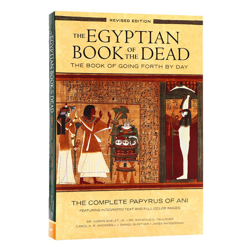 Egyptian Book of the Dead 埃及亡灵之书修订版 象形文字彩色插图 英文原版社会科学读物 进口英语书籍