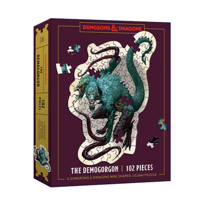 英文原版 Dungeons and Dragons Mini Shaped Jigsaw Puzzle 龙与地下城迷你拼图 狄摩高根版 英文版 进口英语原版书籍