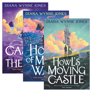 Many 英文原版 The Moving Castle 进口英语书籍 儿童奇幻小说 移动城堡系列3册 Howl Air 哈尔 House Ways
