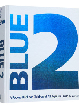 蓝色2 百变蓝2 Blue 2 Pop Up 英文原版创意3D立体书 纸上艺术 想象力 创造力 益智游戏书 英文版进口原版英语书籍