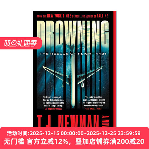 英文原版 Drowning 溺水 1421航班的救援 惊悚小说 英文版 进口英语原版书籍