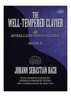 英文原版 The Well-Tempered Clavier 平均律钢琴曲集 48首序曲和赋格 卷二 巴赫 英文版 进口英语原版书籍