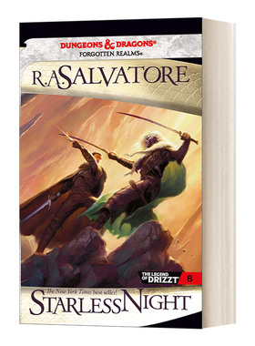 Starless Night Legend of Drizzt Legacy of the Drow Book 2 龙与地下城 崔斯特传奇 精灵血脉系列2 无星之夜 英文原版奇幻小说
