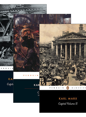 资本论1-3册套装 Capital 1-3 卡尔马克思 Karl Marx Penguin Classics企鹅经典 英文原版经济学读物 进口英语书籍