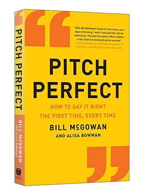 英文原版 Pitch Perfect 精准表达 职场沟通秘籍 Bill McGowan 英文版 进口英语原版书籍