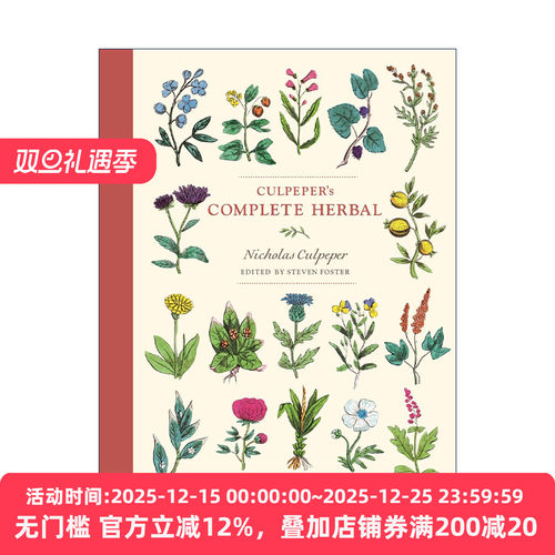英文原版 Culpeper's Complete Herbal 卡尔佩珀氏草药全书 Nicholas Culpeper 插图注释版 英文版 进口英语原版书籍