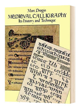 中世纪书法 它的历史和技术 Drogin Medieval Calligraphy Its History 英文原版艺术读物 进口英语书籍