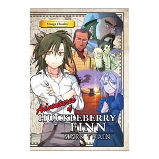 英文版 书籍 Huckleberry 漫画版 世界名著系列Manga 哈克贝利芬历险记 Finn 进口英语原版 英文原版 Classics Adventure