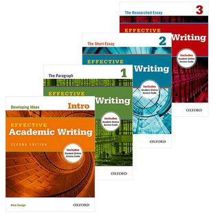 Oxford Effective Academic Writing 牛津学术英语写作教材 4册套装 英文原版专业英语学习丛书工具书籍