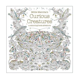 英文原版 Millie Marotta's Curious Creatures 米莉·马洛塔的奇妙生物 探索自然之美的手绘涂色书 英文版 进口英语原版书籍