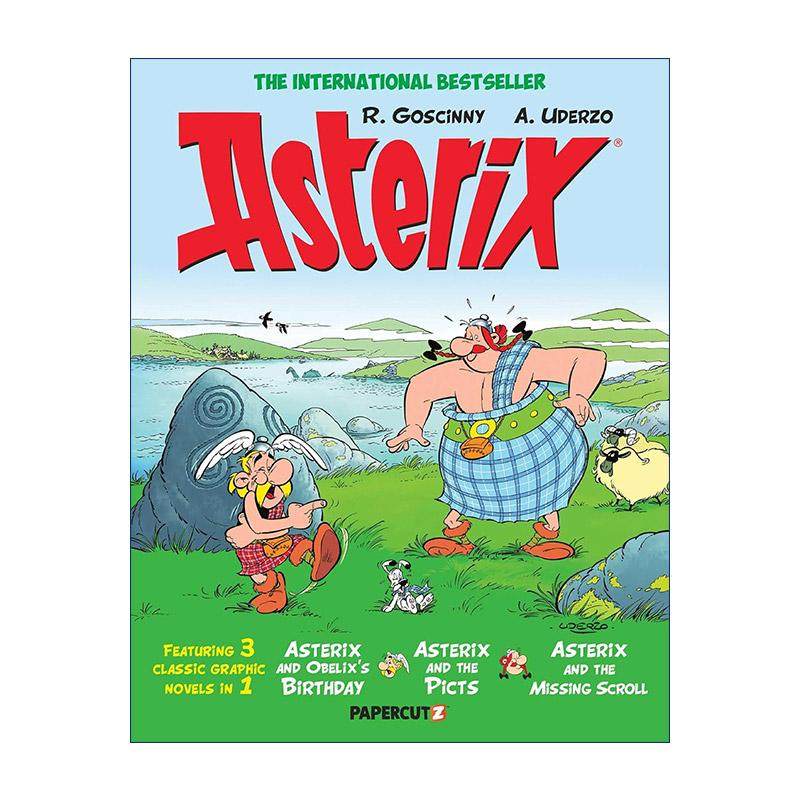 英文原版 Asterix Omnibus Vol.12 高卢英雄历险记 34-36合订 卷十二 英文版 进口英语原版书籍