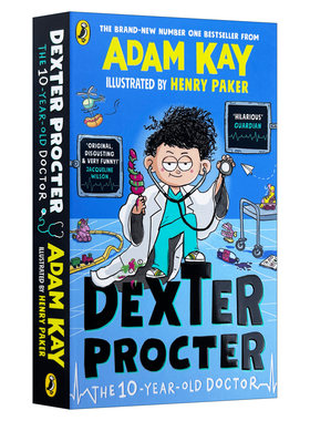英文原版 Dexter Procter the 10-Year-Old Doctor 10岁小医生德克斯特 畅销新作 儿童人体科普插图小说 英文版 进口英语原版书籍