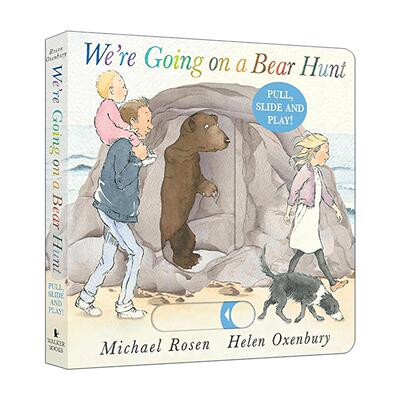 英文原版 We're Going on a Bear Hunt Pull Slide and Play 一起去猎熊 儿童互动式推拉绘本 纸板书 英文版 进口英语原版书籍