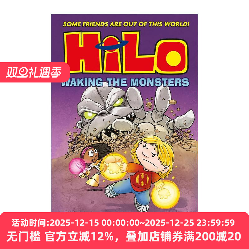 英文原版 Hilo Waking the Monsters 希罗漫画4 唤醒怪兽 英版 贾德·维尼克 英文版 进口英语原版书籍