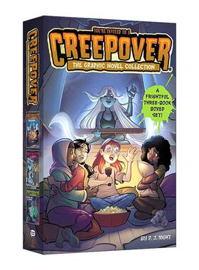 英文原版 You're Invited to a Creepover the Graphic Novel Collection 欢迎参加鬼屋派对1-3册盒装 漫画版 进口英语原版书籍