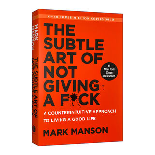 The Subtle Art of Not Giving a F*ck Mark Manson 重塑幸福 如何活成你想要的模样 精装 英文原版励志读物 进口英语书籍