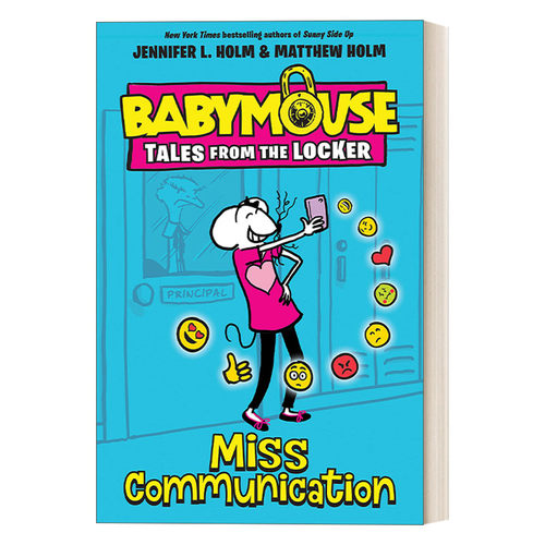 英文原版 Miss Communication Babymouse Tales from the Locker 02 储物柜里的老鼠宝宝故事系列2 沟通不了 英文版 进口英语书籍